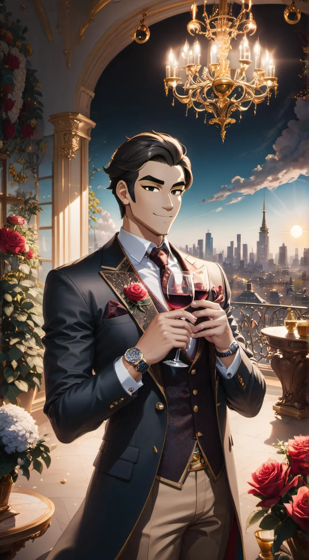 ai character: Filthy Rich background