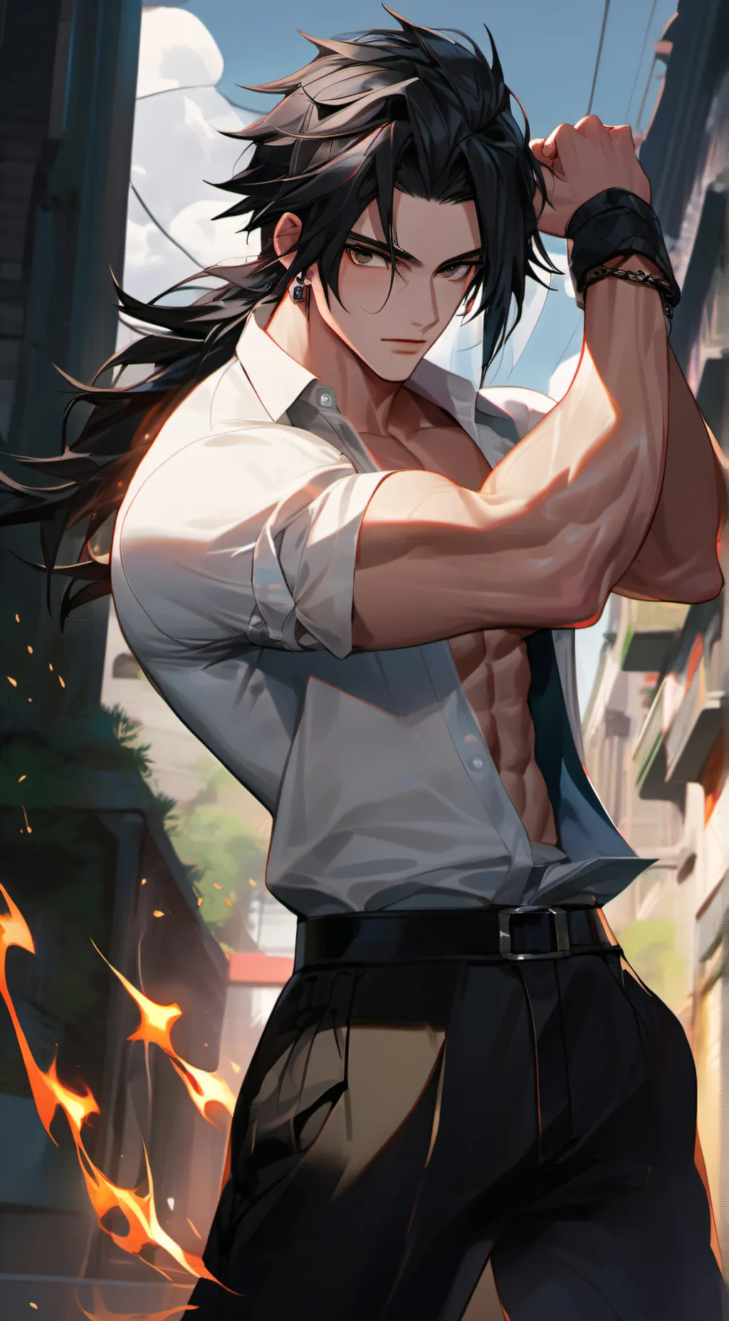 ai character: Phoenix background