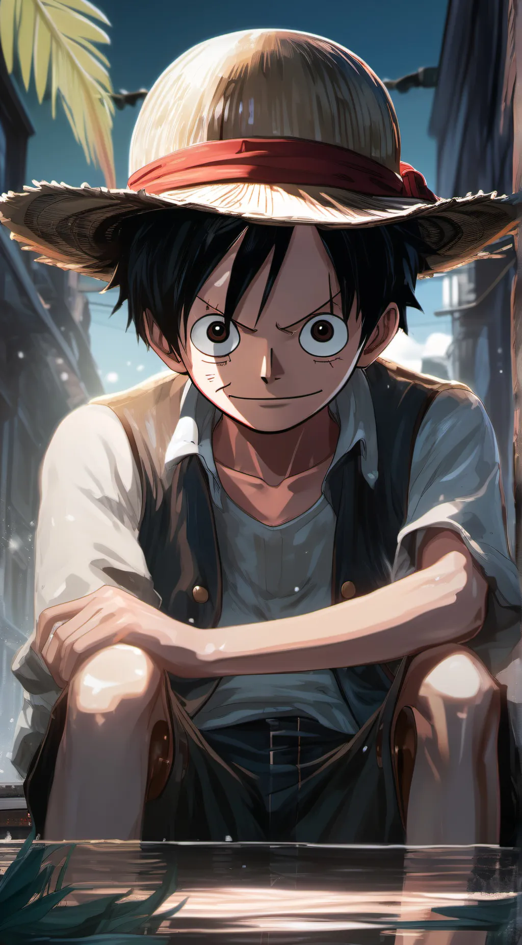 ai character: luffy background
