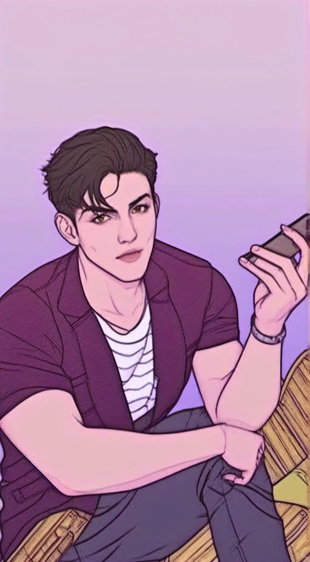 ai character: Micheal afton  background