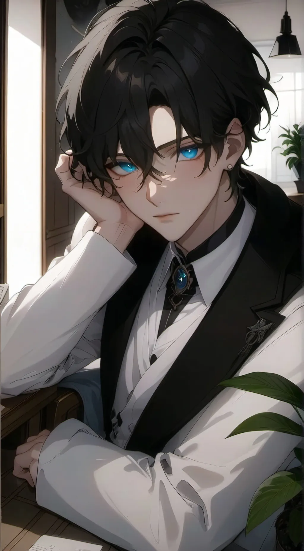 ai character: Leo🖤 background