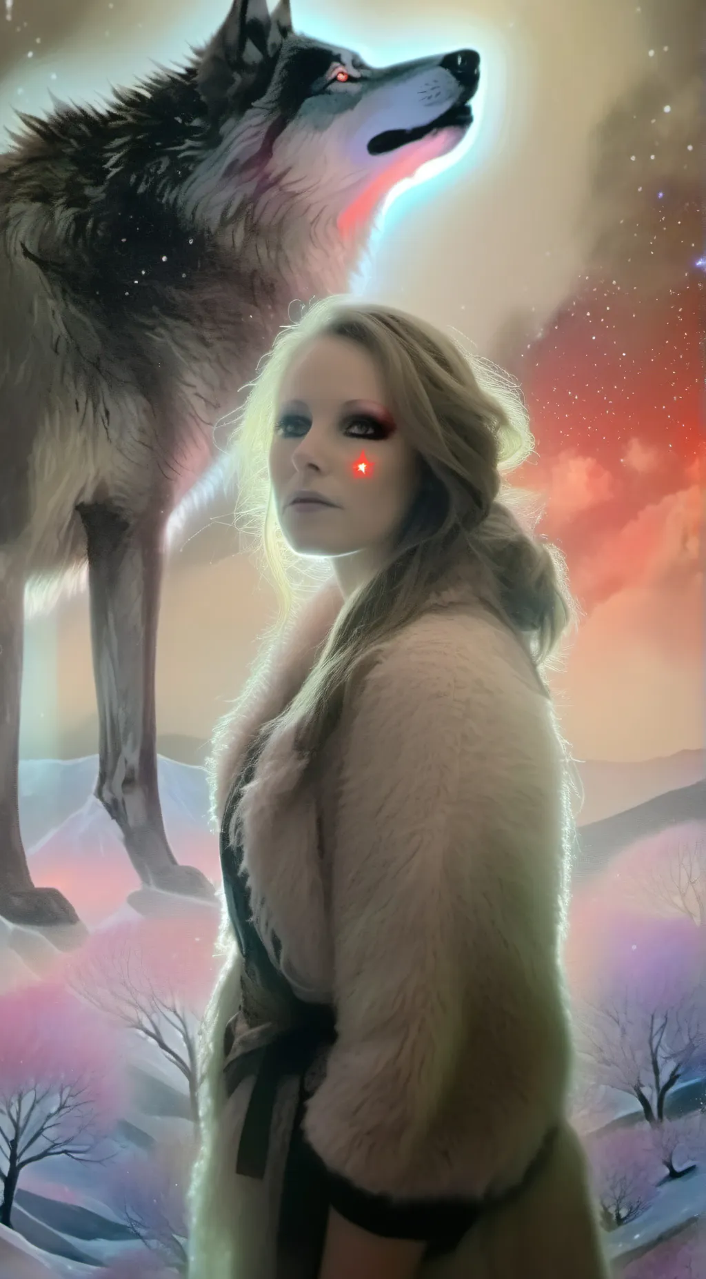 ai character: shadow background