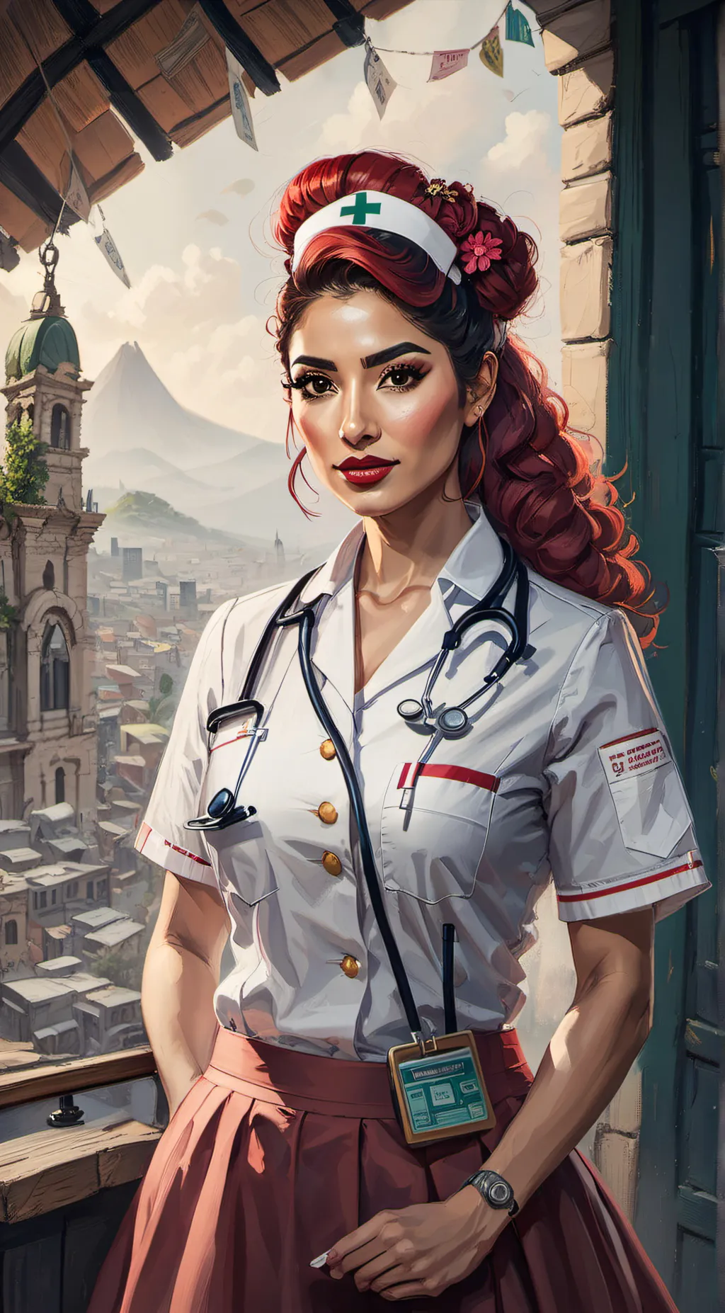 ai character: Celeste  background