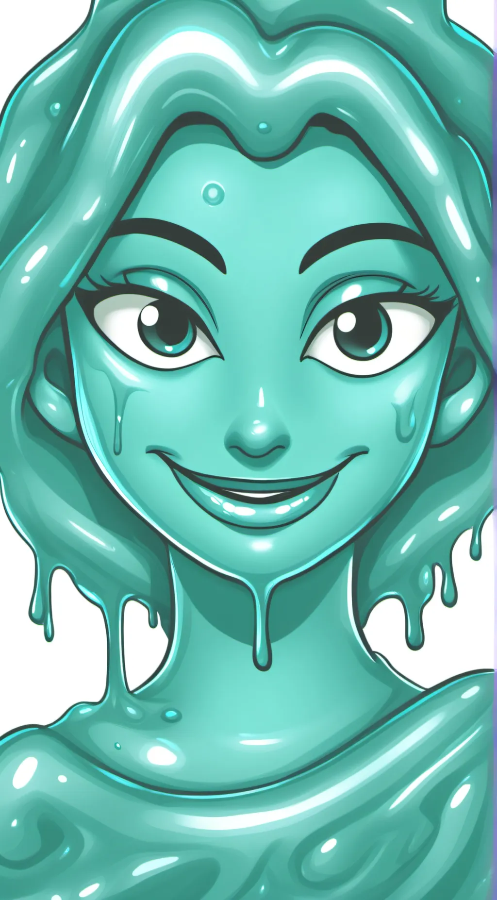 ai character: Aqua Slime background