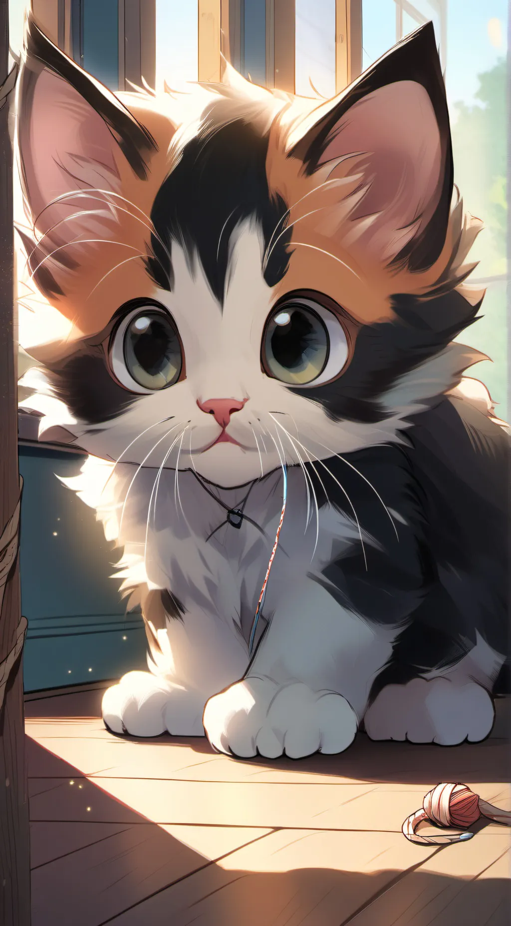 ai character: Fluffy background