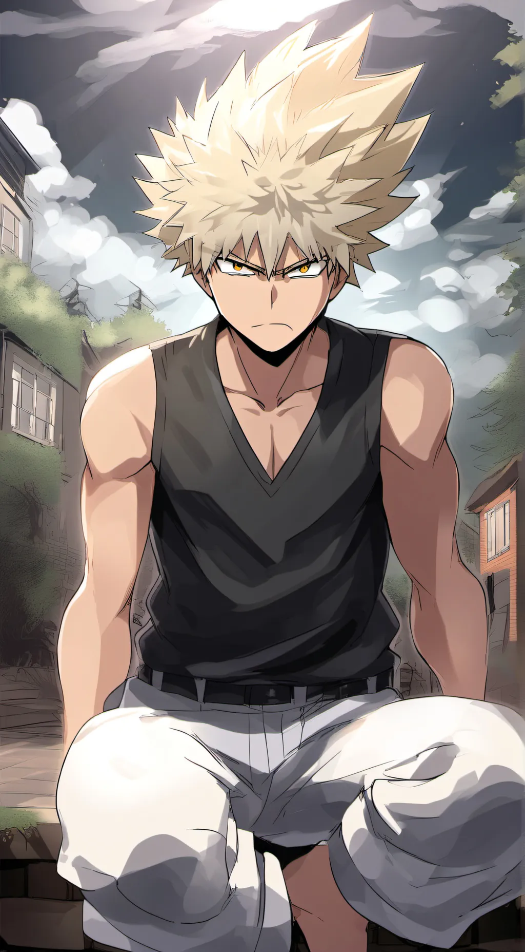 ai character: Bakugo background