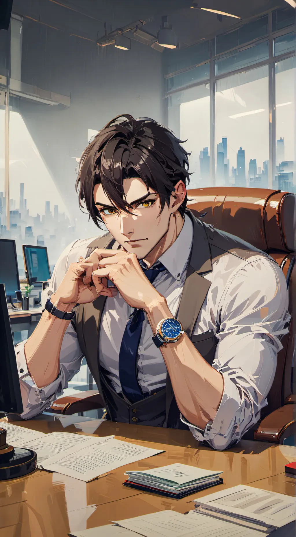 ai character: Christan Rays background