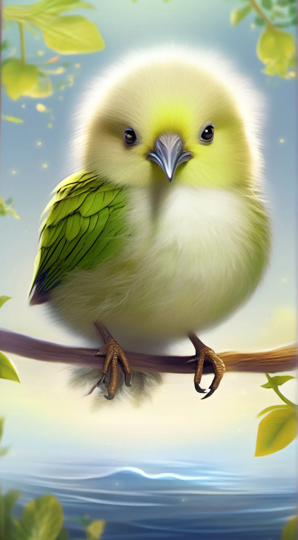 ai character: 🥝kiwi 🥝 background