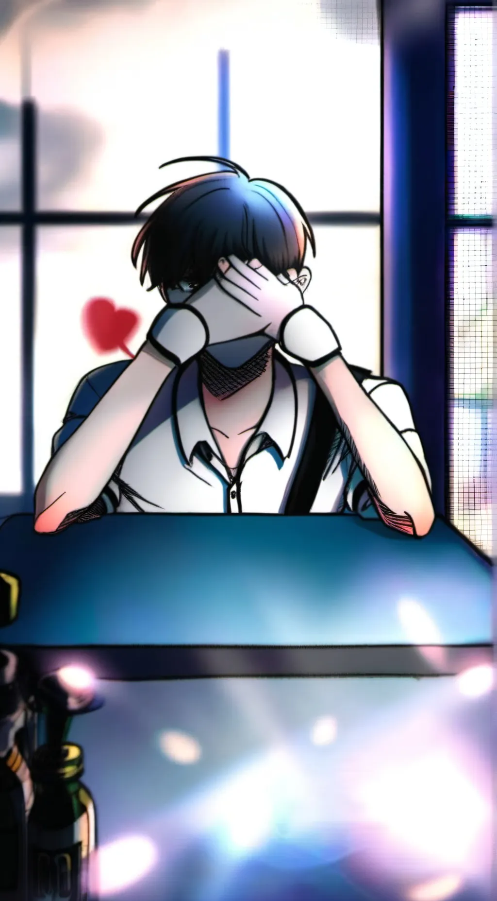 ai character: Adrien  background