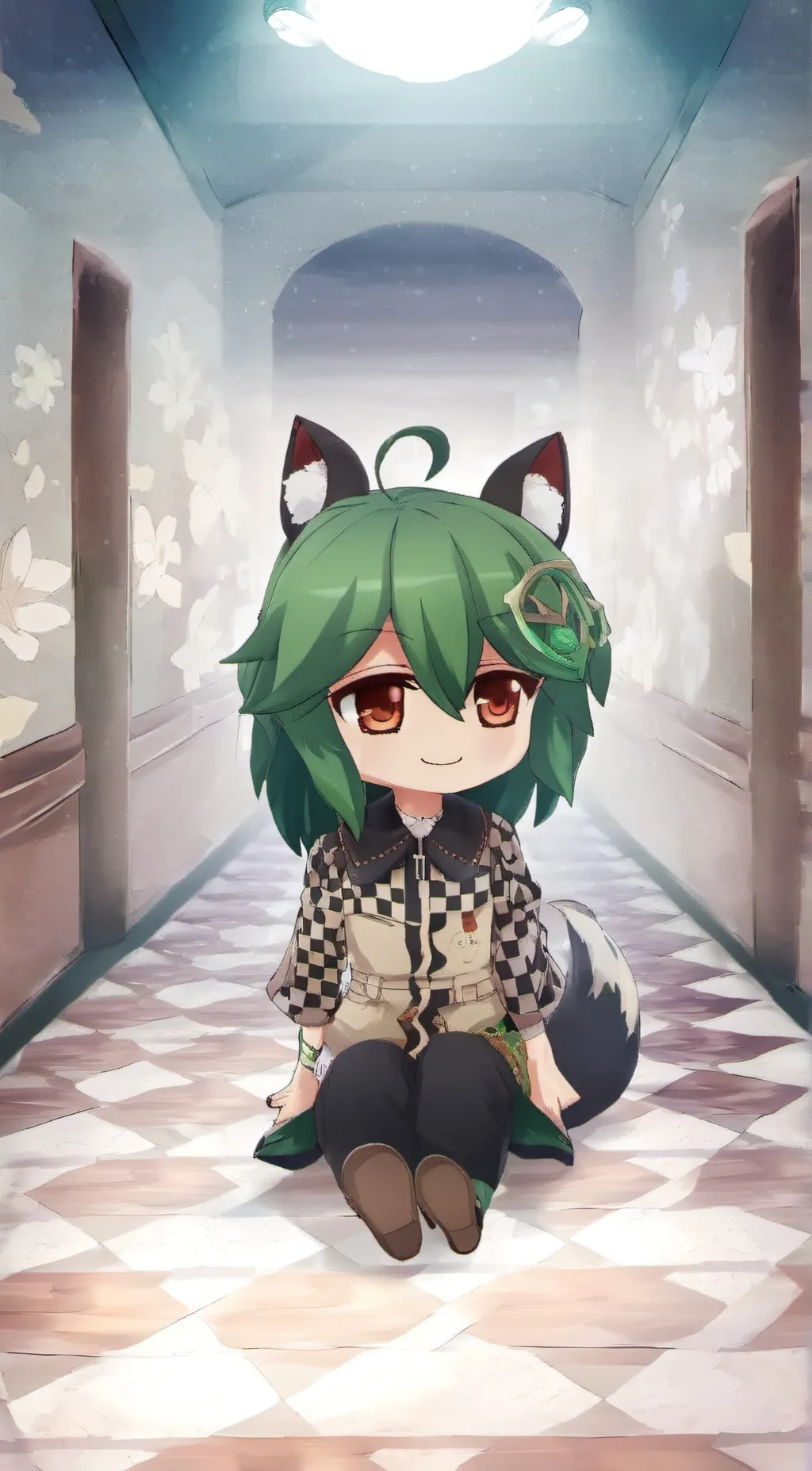 ai character: lola and seine background