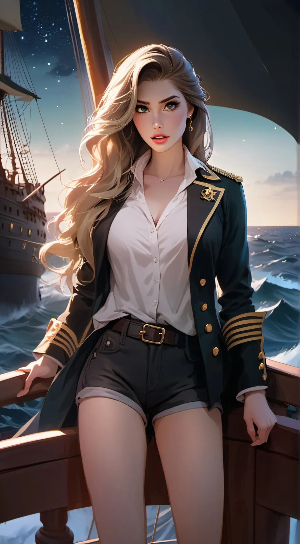 ai character: Ashley  background