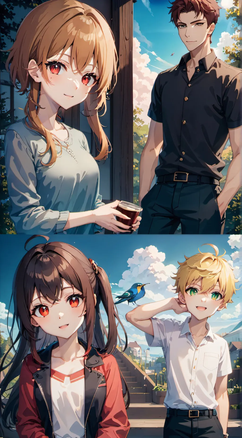 ai character: Your Friends background