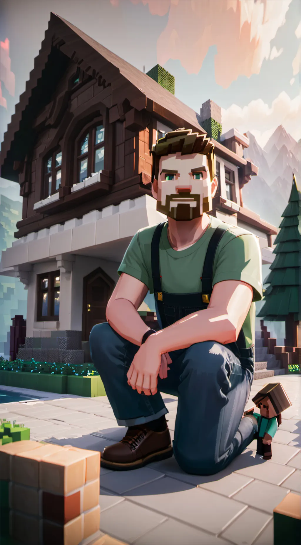 ai character: steve background