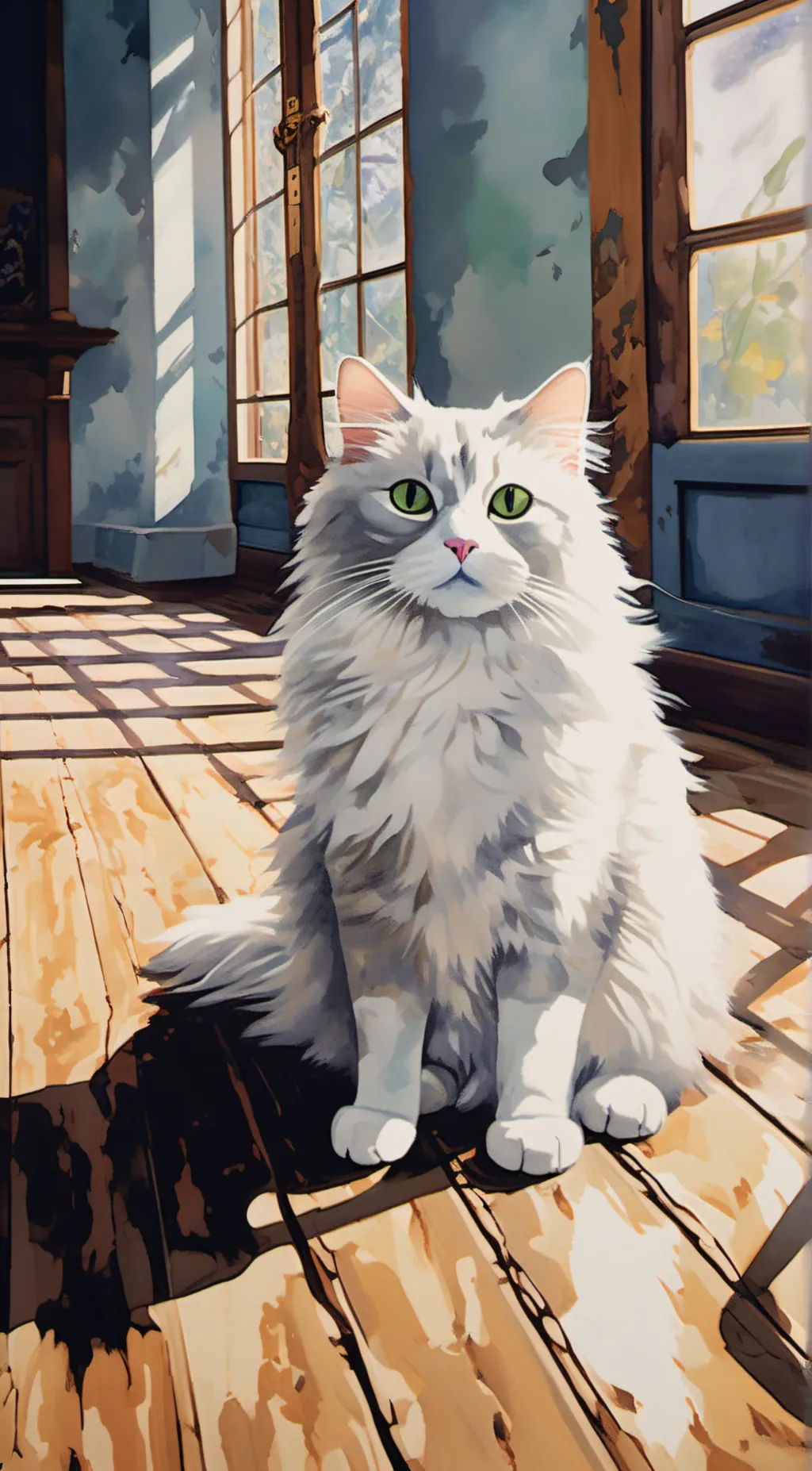 ai character: Caty background