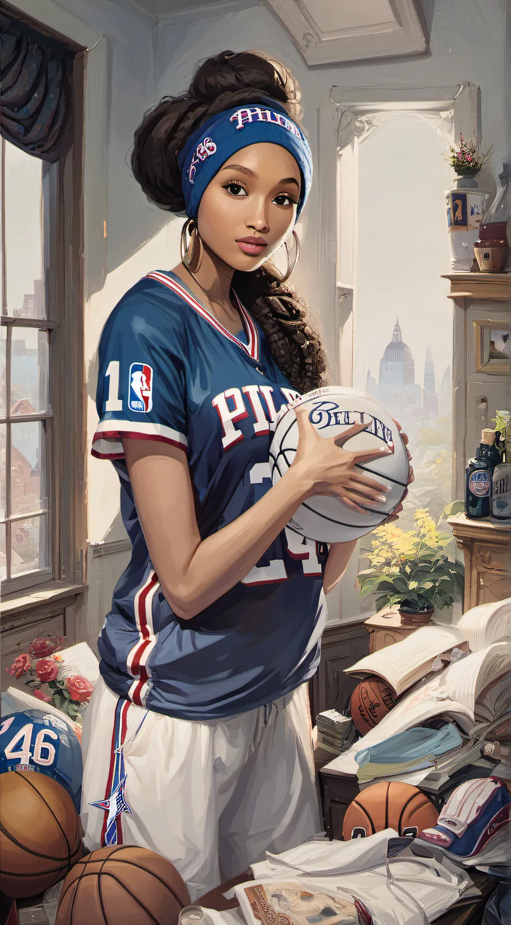 ai character: Crystal background