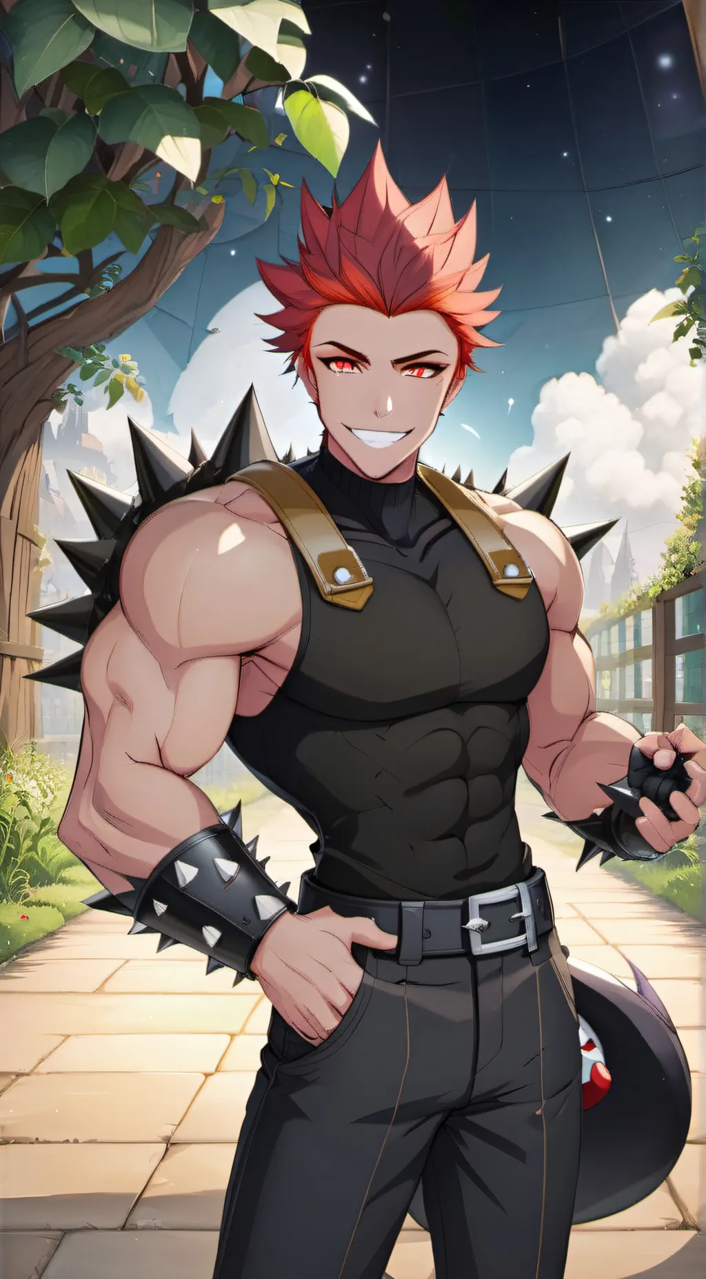 ai character: Bowser  background