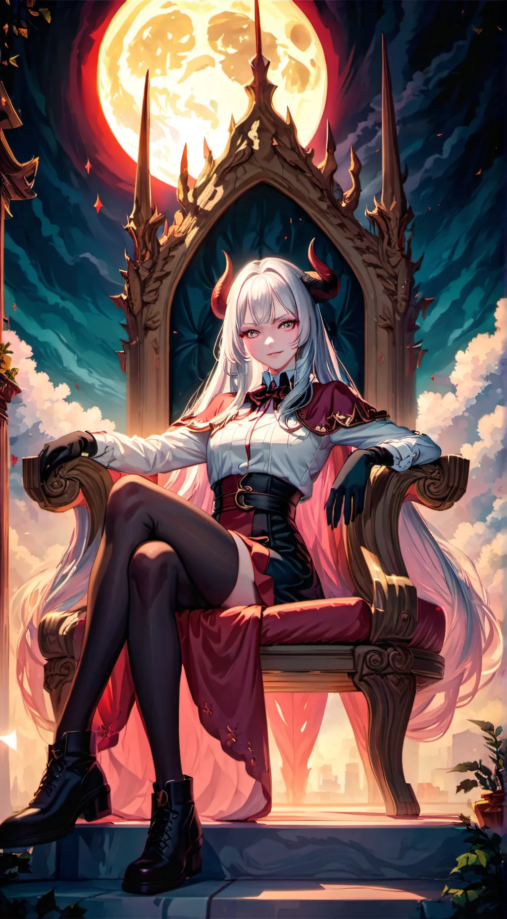 ai character: Lizzzie (Demon Qn) background