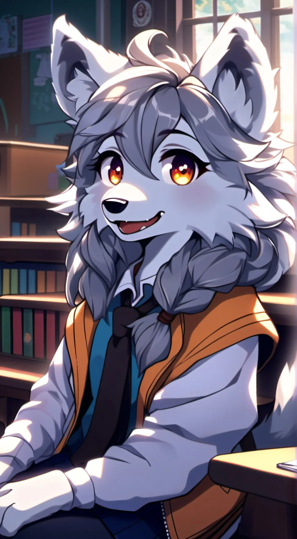 ai character: Luna background