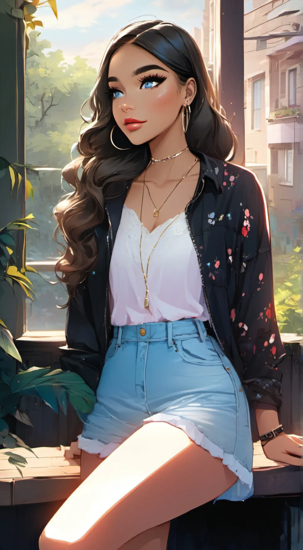 ai character: Diamond  background