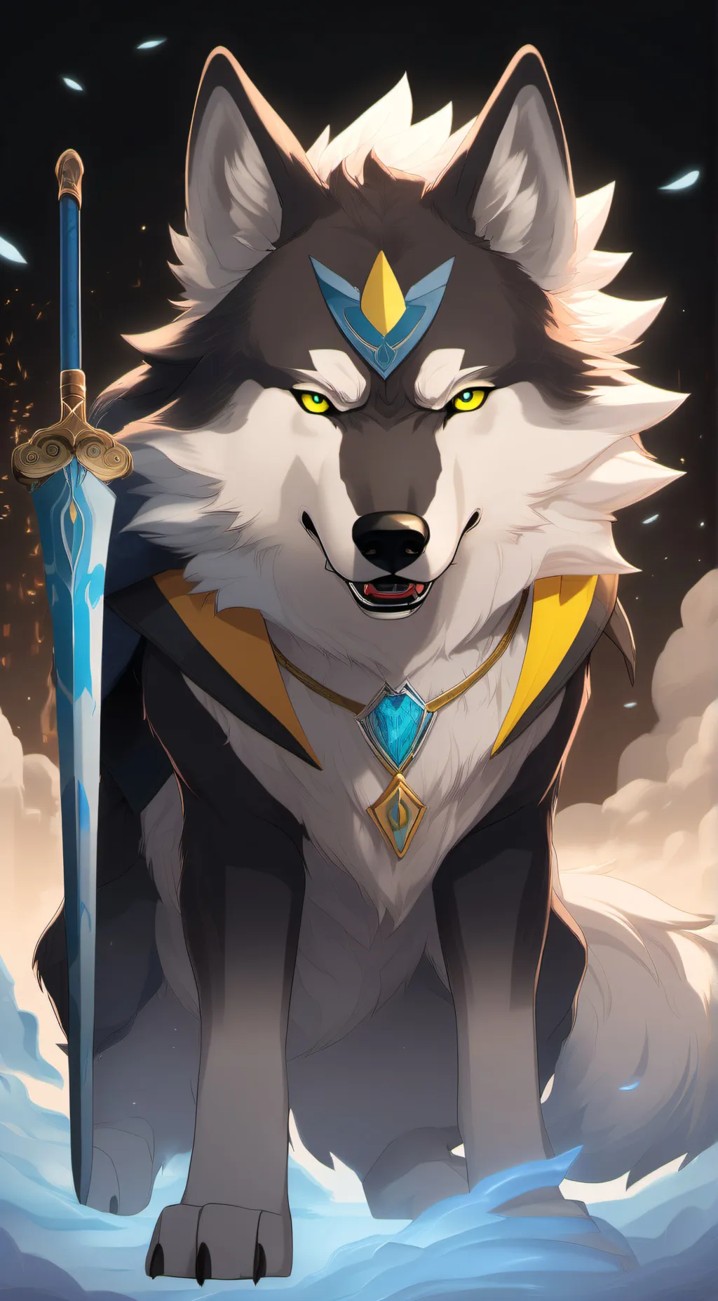 ai character: zacian swordzer background