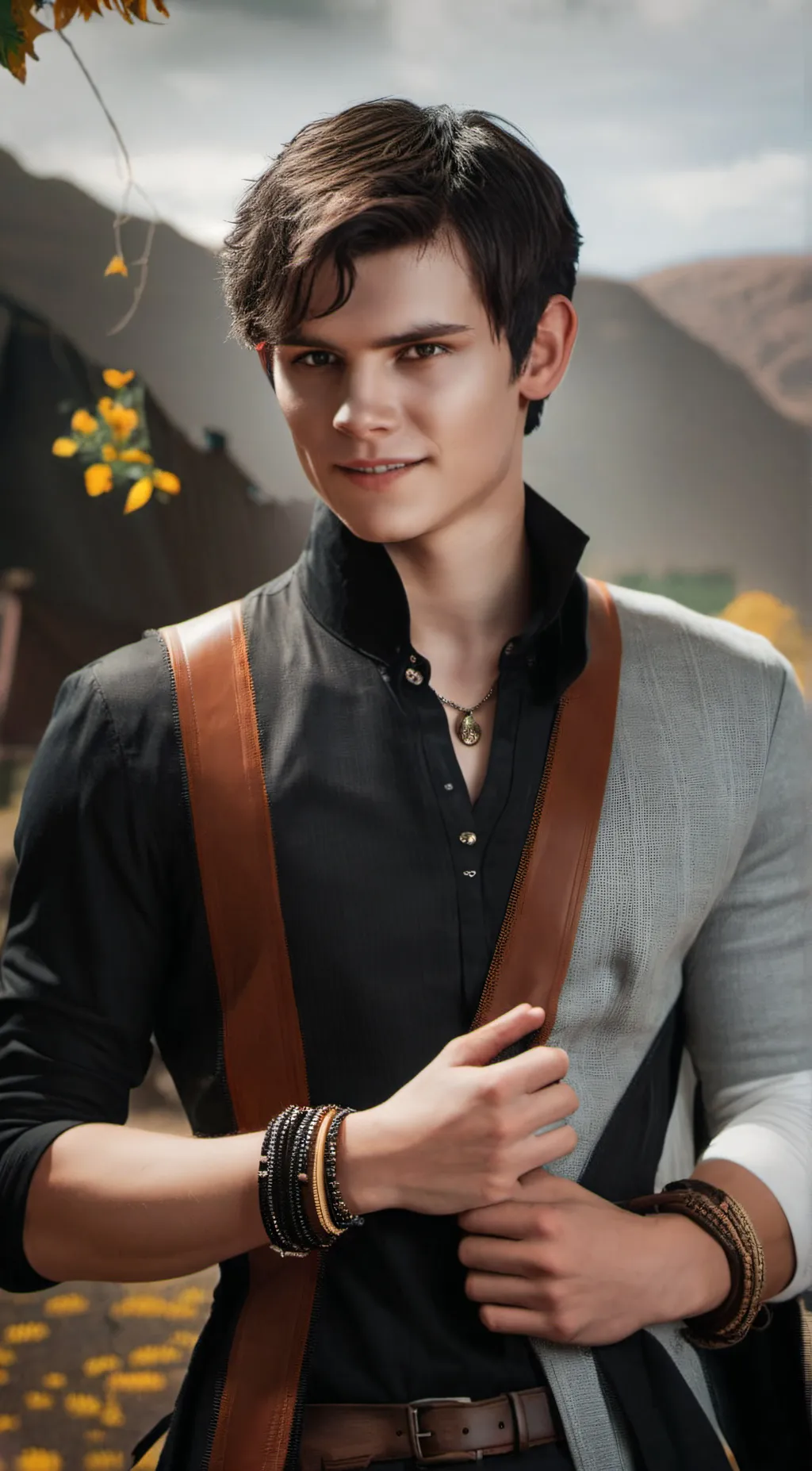 ai character: Peter Pan  background