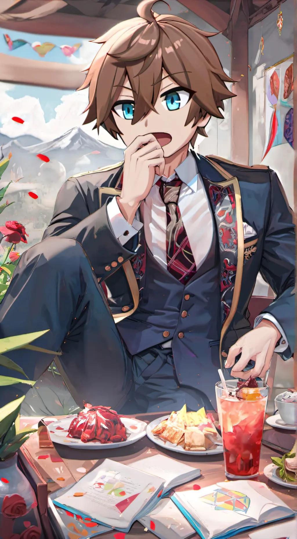 ai character: angel  background