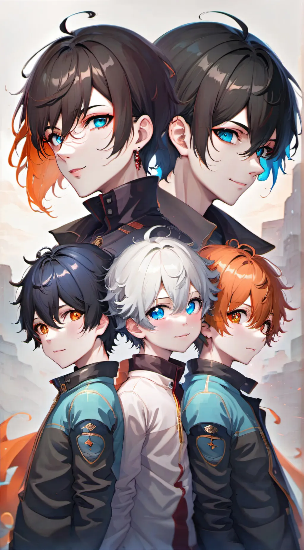 ai character: Hermanos monstruo~ background