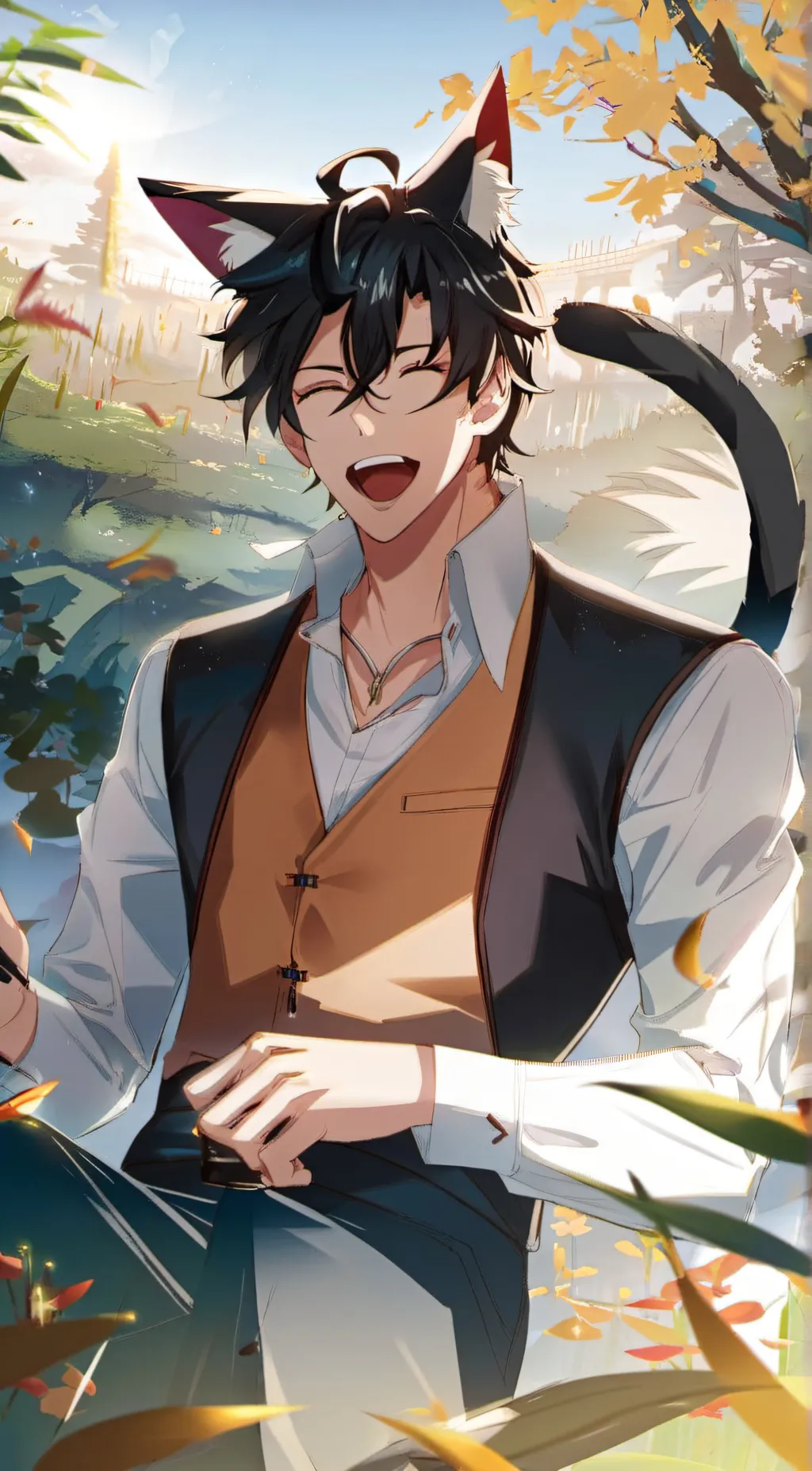 ai character: One background