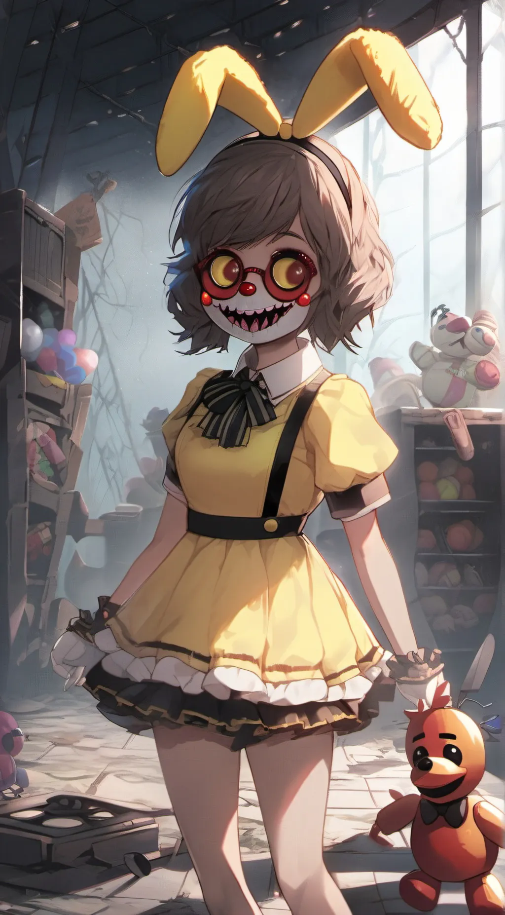 ai character: toy chica background