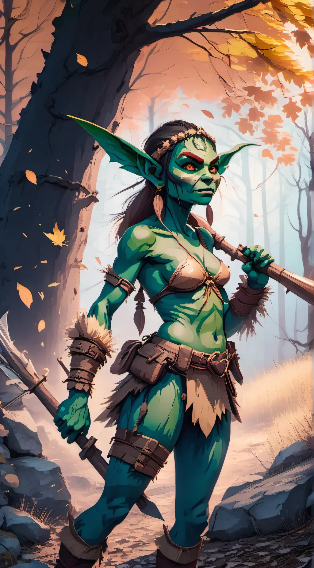 ai character: Goblina background
