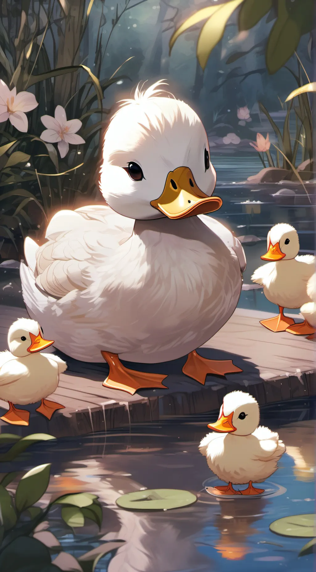 ai character: Ducky background