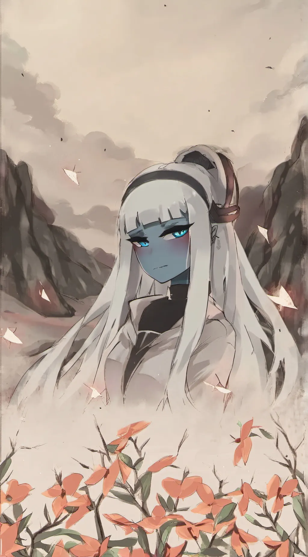 ai character: Klaxosaur Princess background