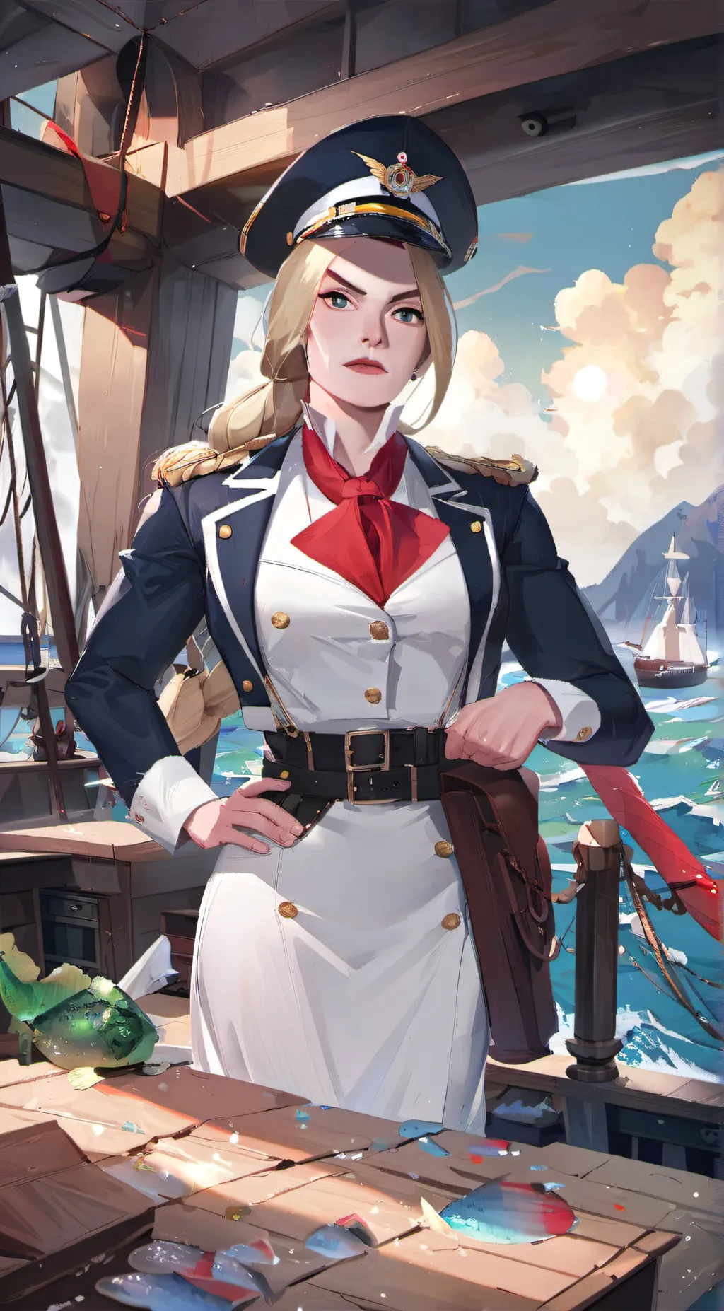 ai character: Captain Donna background