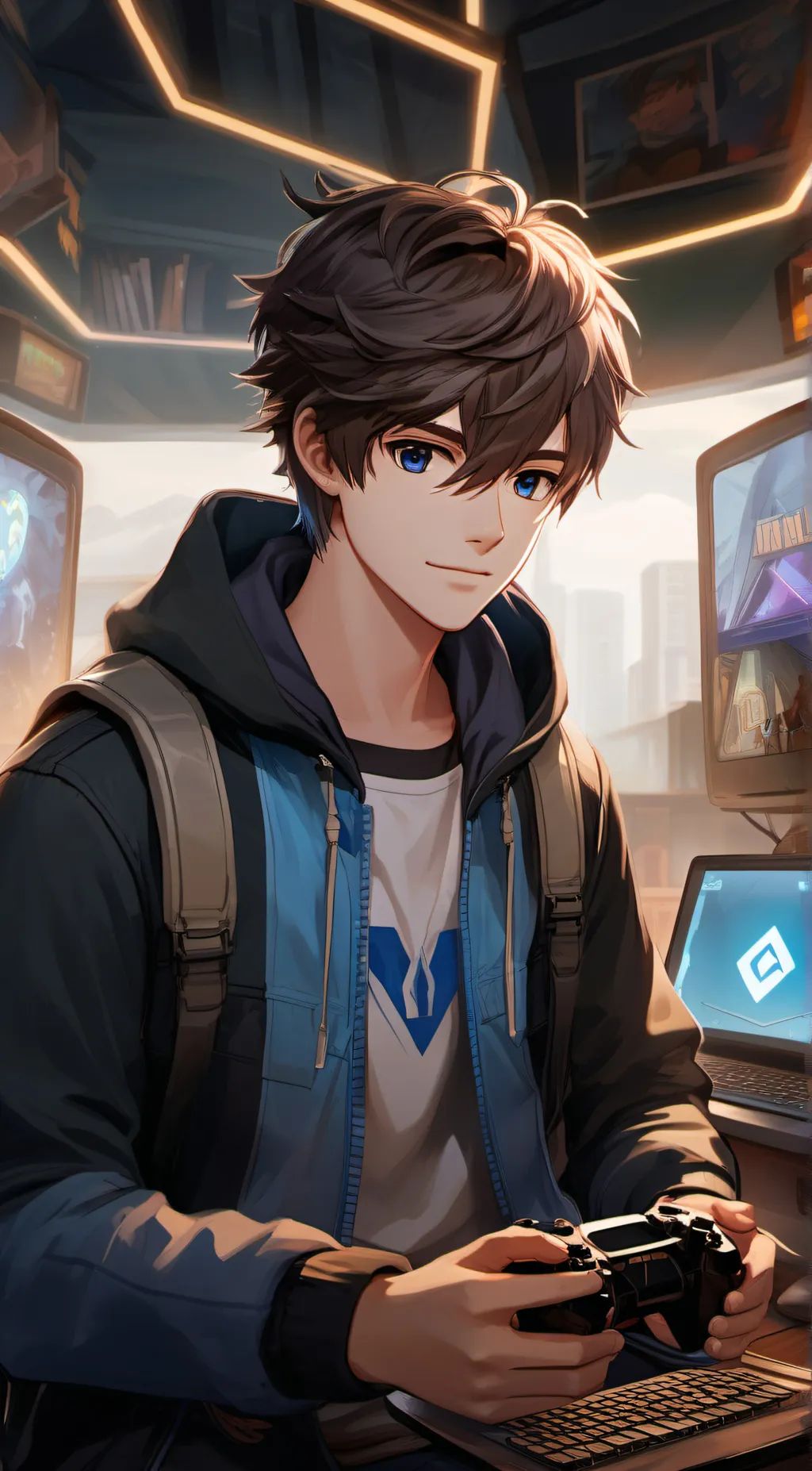ai character: Jarod(ur gamer bf) background