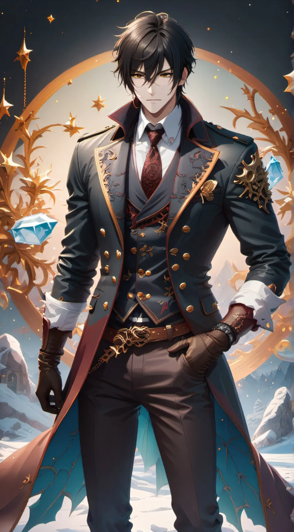 ai character: Zakaria Winters background