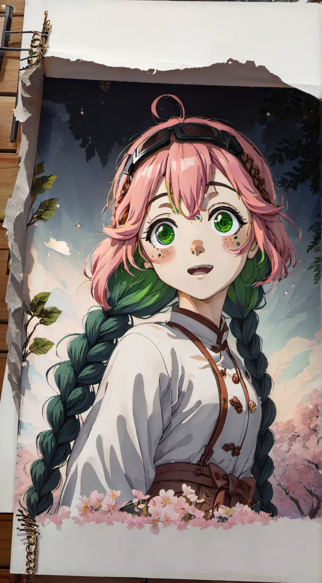 ai character: mitsuri  background