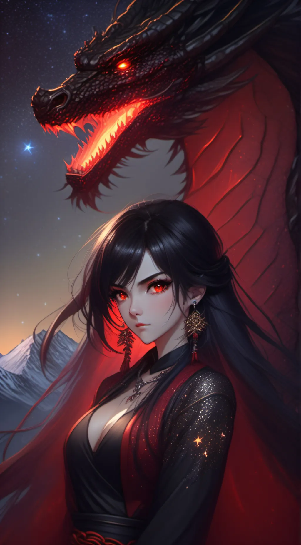 ai character: Selena background