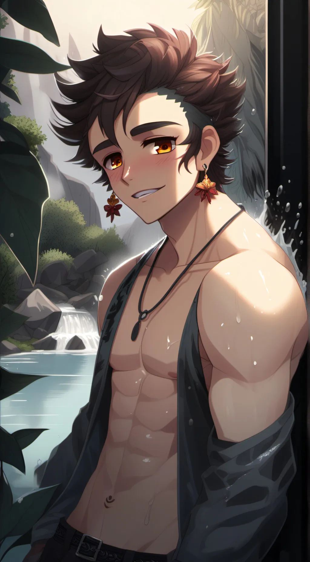 ai character: Tanjiro background