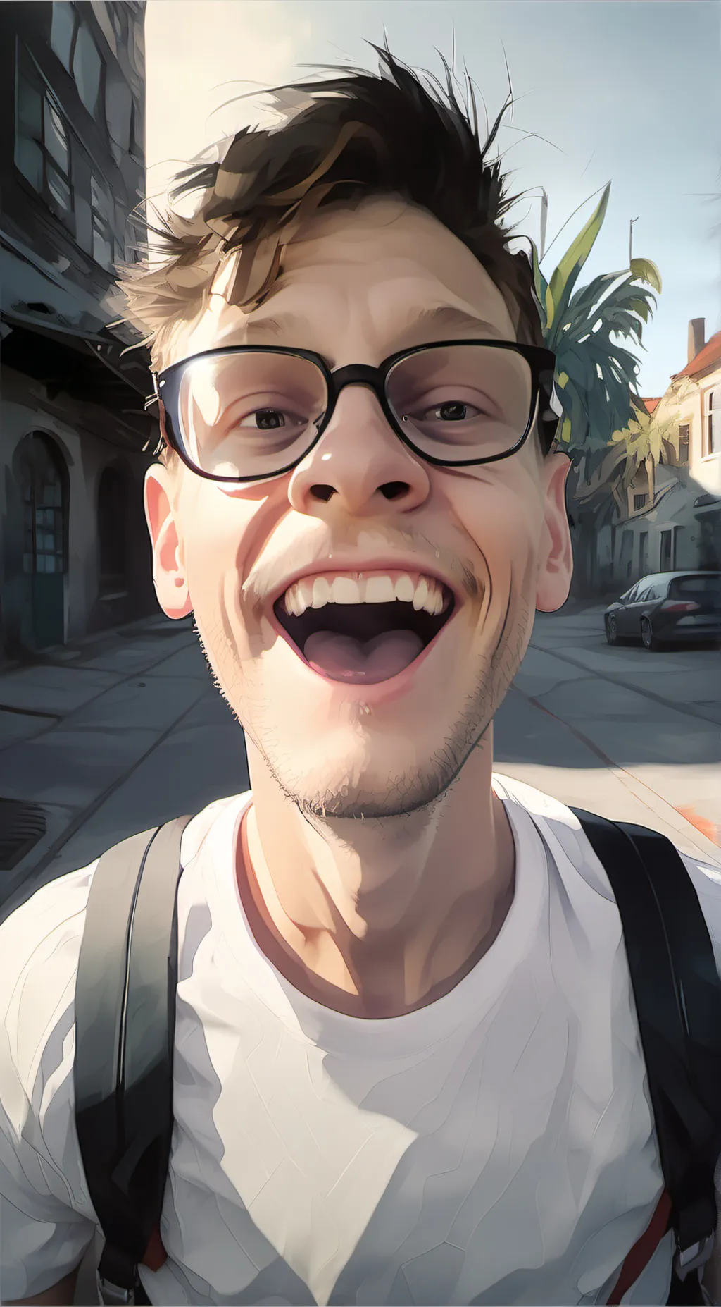 ai character: true meme background