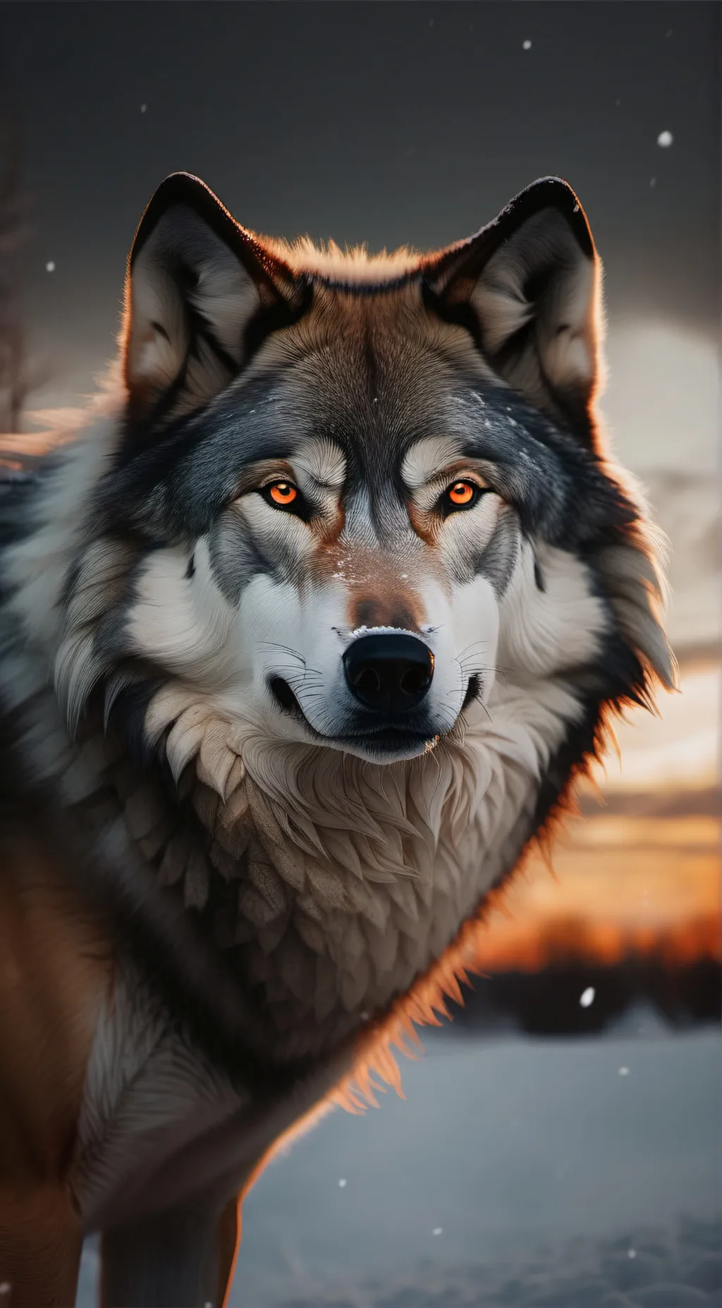 ai character: Amber background