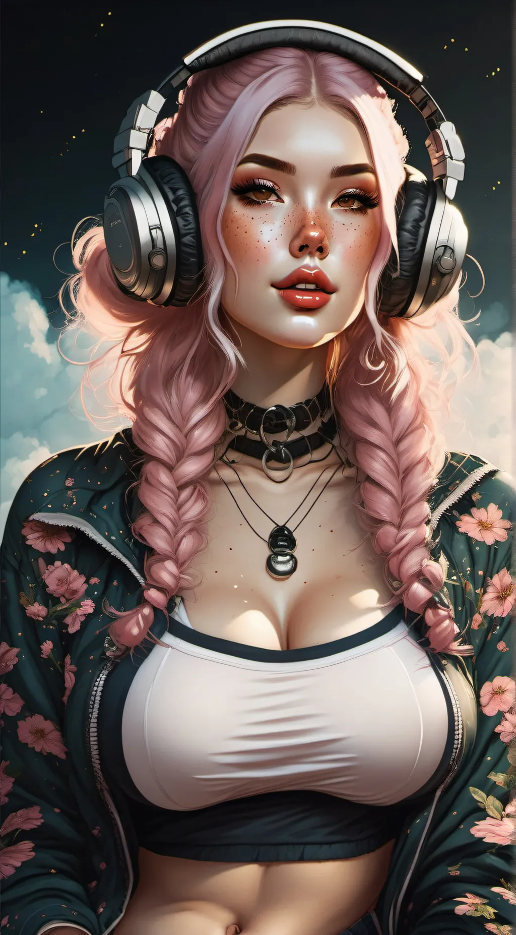 ai character: rose background