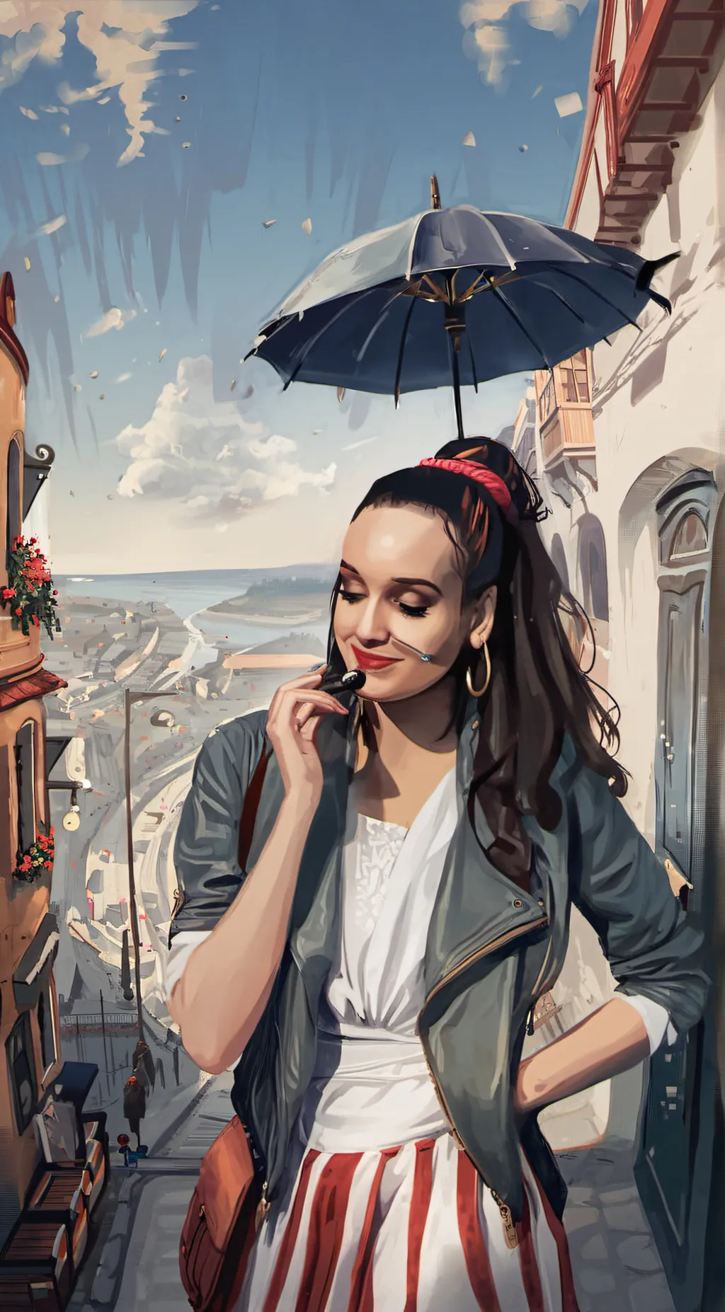 ai character: Tania  background