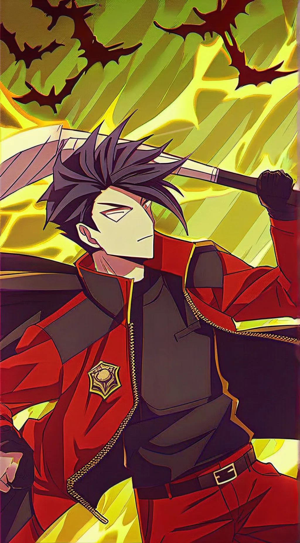 ai character: metal bat  background