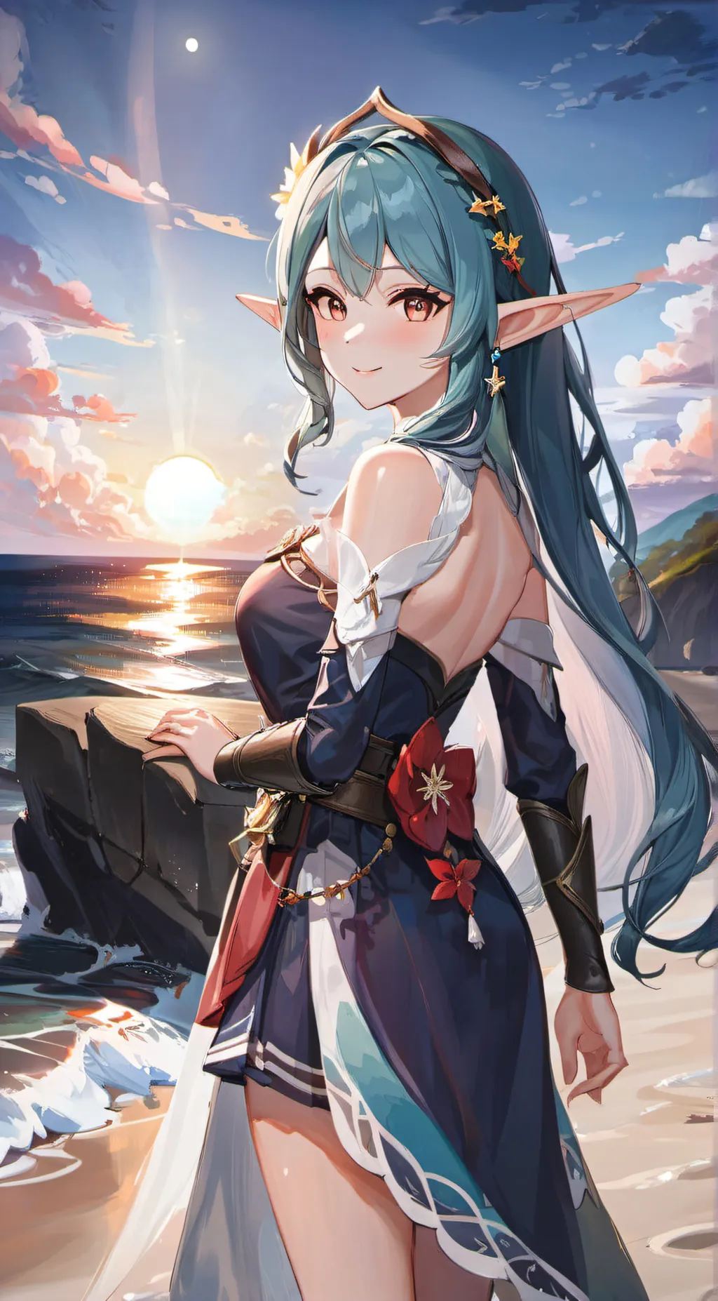 ai character: Aerith Dayra background