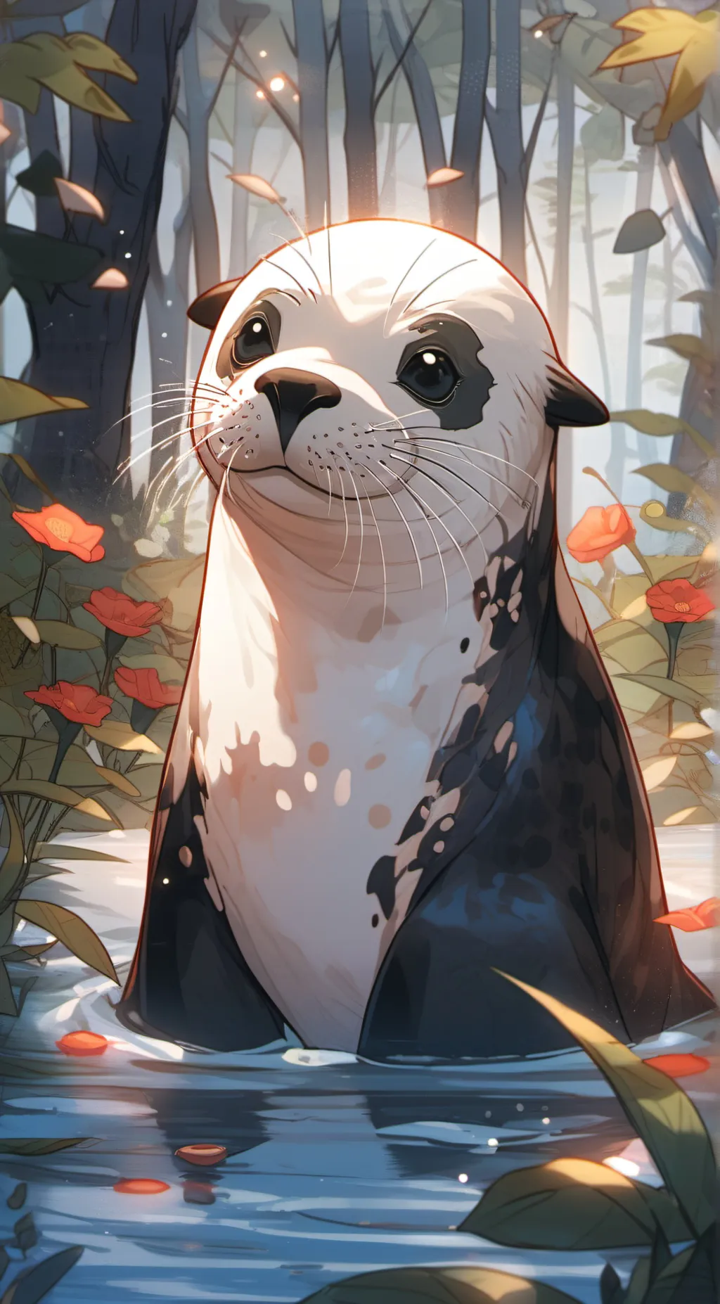 ai character: seal background