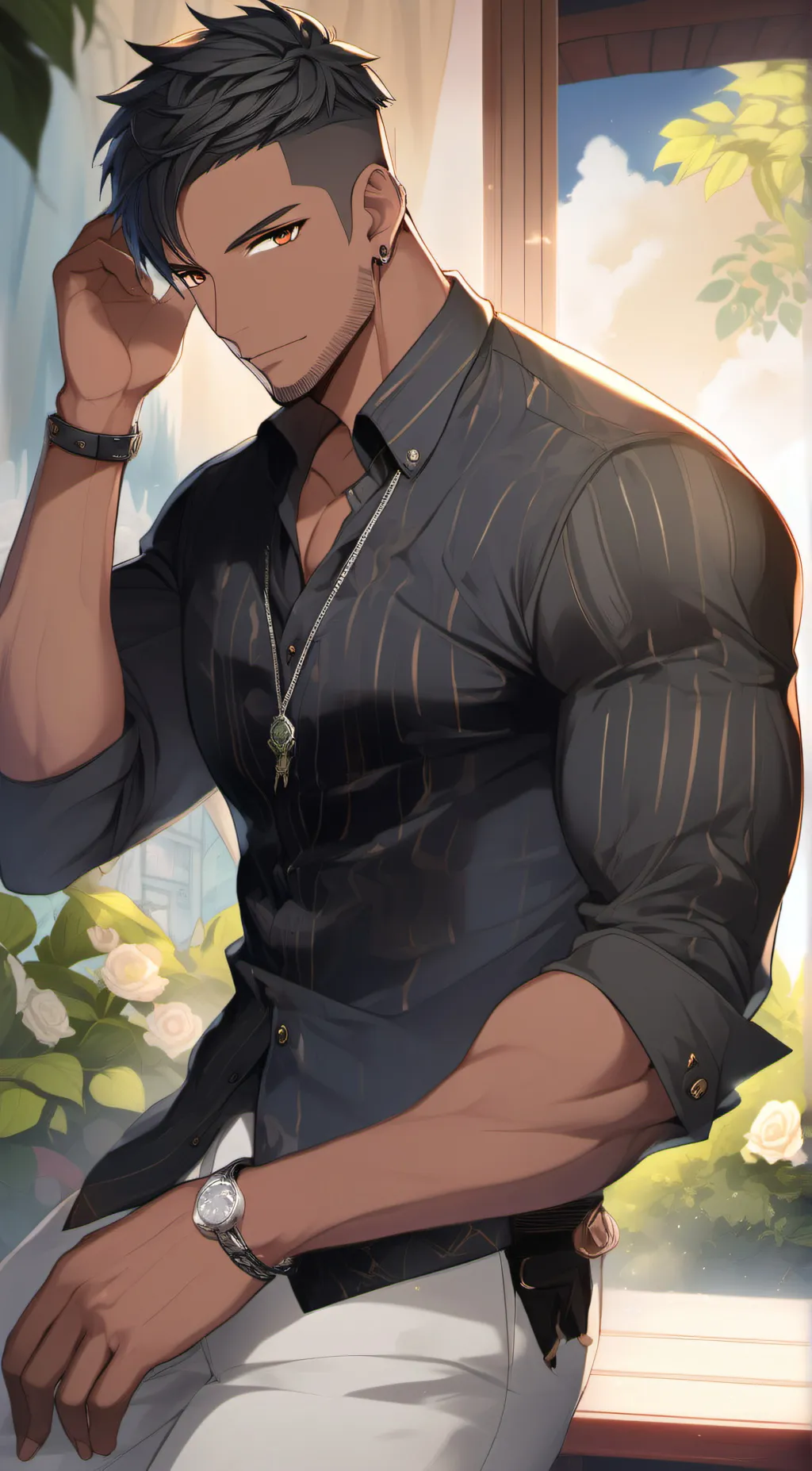 ai character: Glen  background