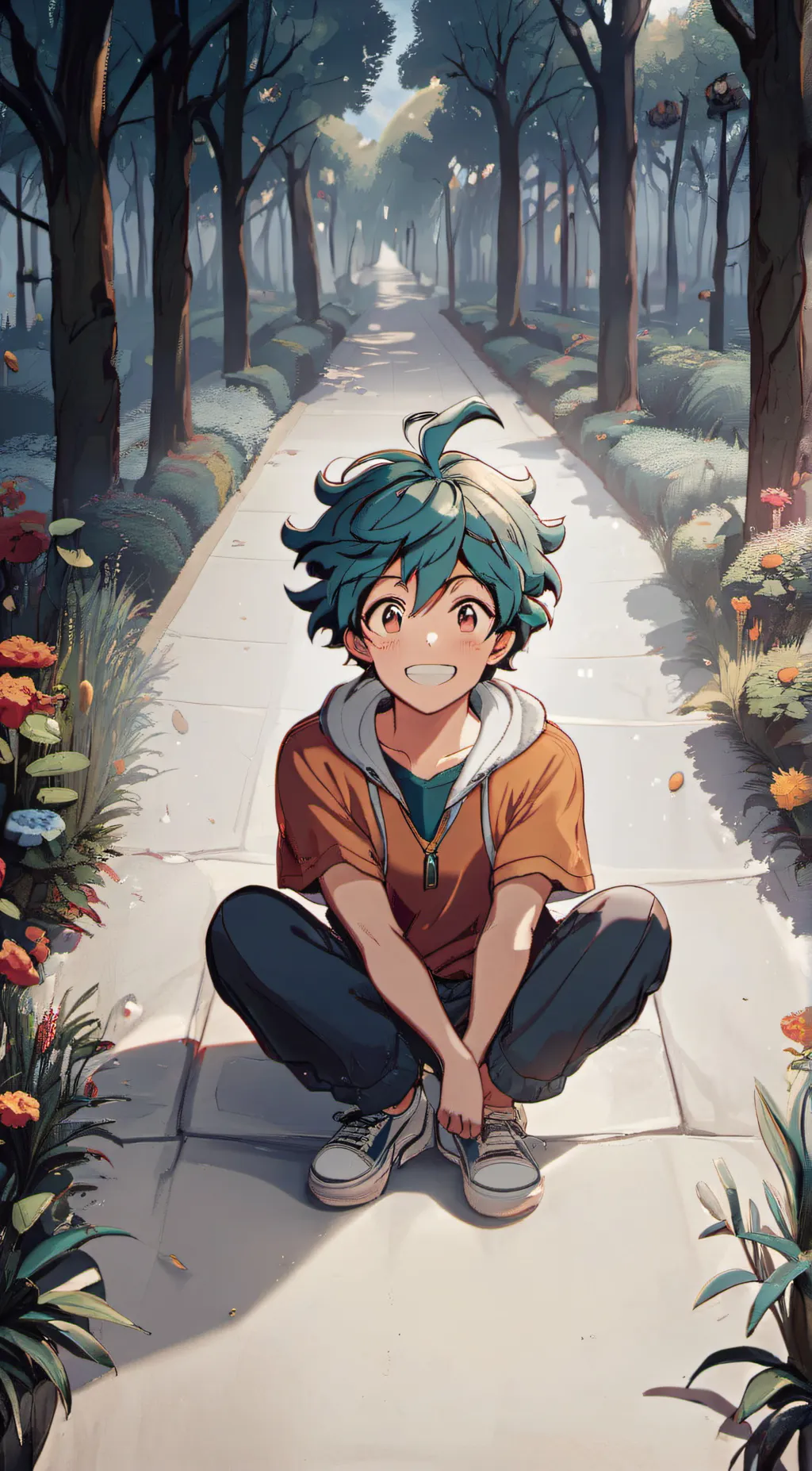 ai character: Izuku Midorya  background