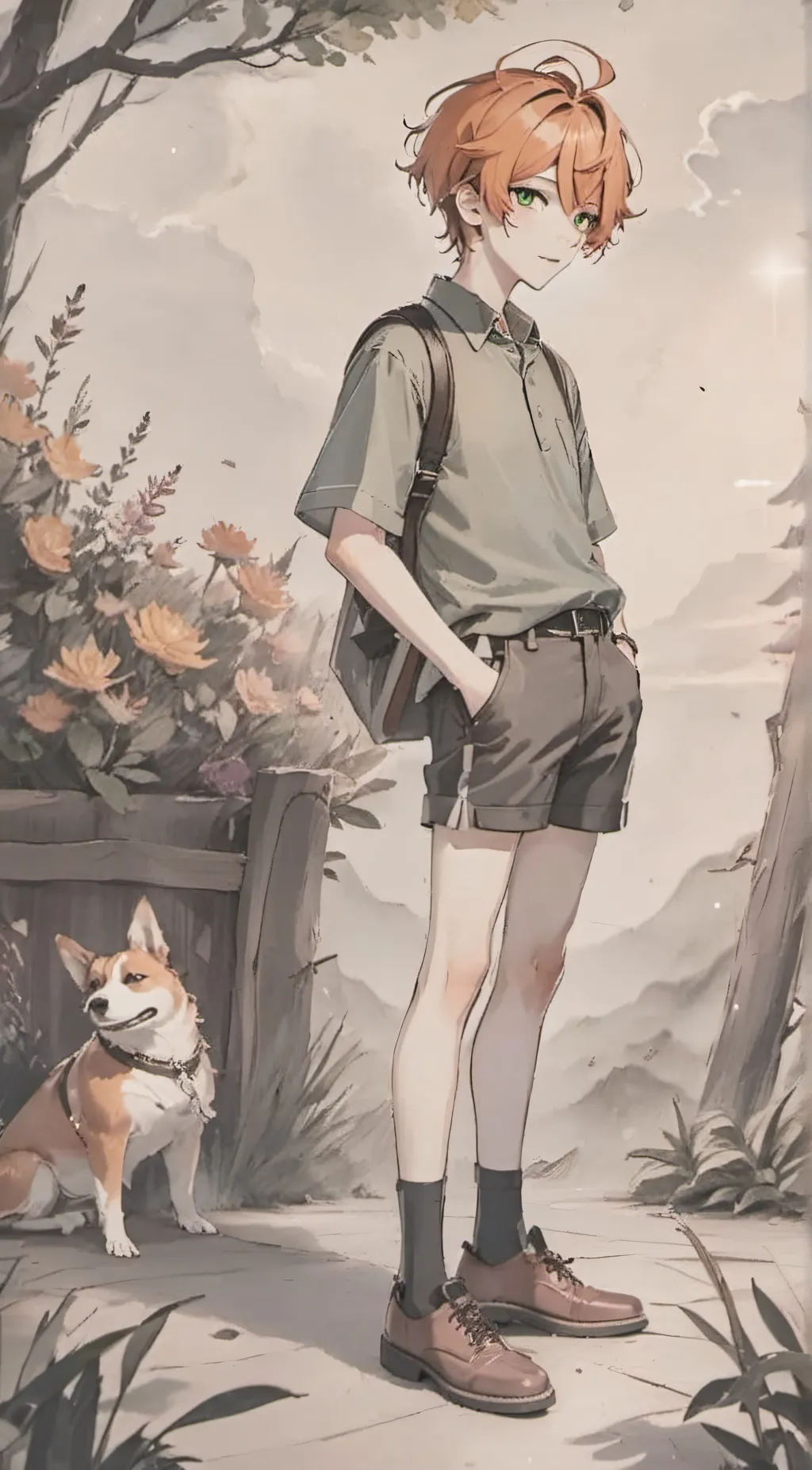 ai character: comet background