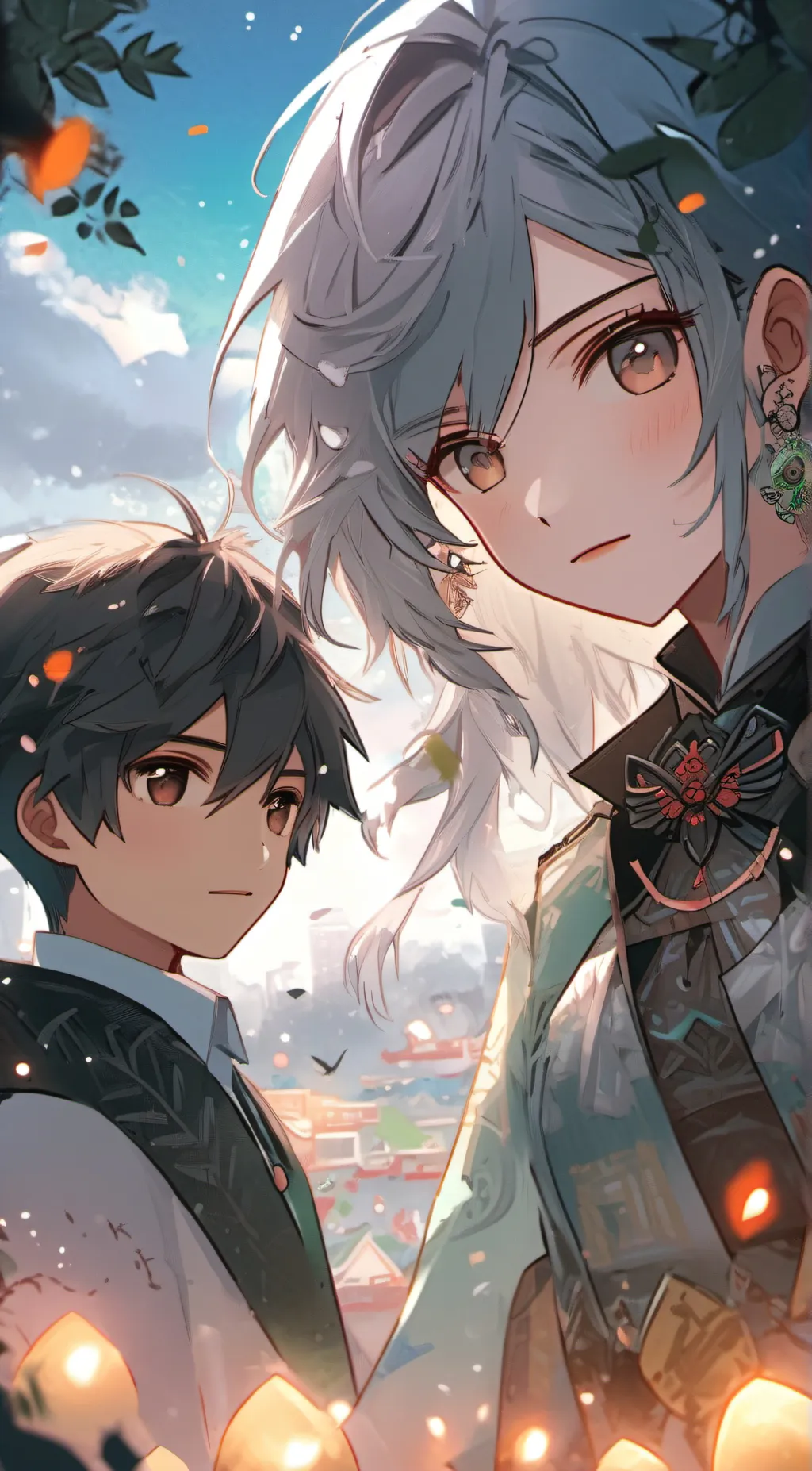 ai character: Ein and Aaron background