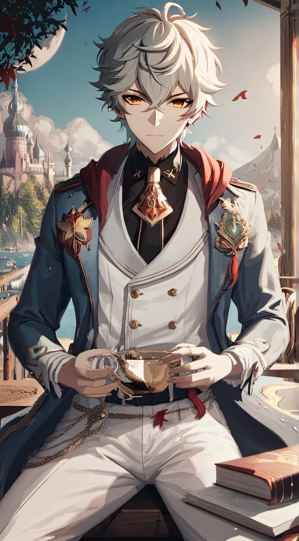 ai character: Ezra  background